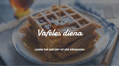 Vafeles diena blue modern-simple