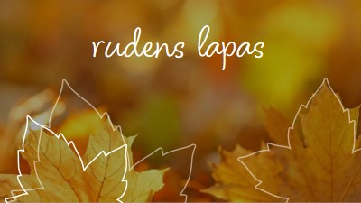 Rudens lapas orange organic-simple