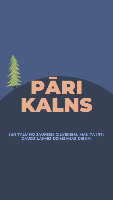 Pāri kalnam blue modern-bold