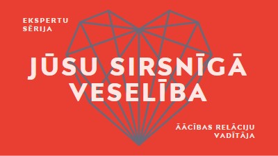 Jūsu sirsnīgā veselība red modern-bold