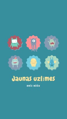 Jaunas uzlīmes būs pieejama drīzumā blue whimsical-color-block