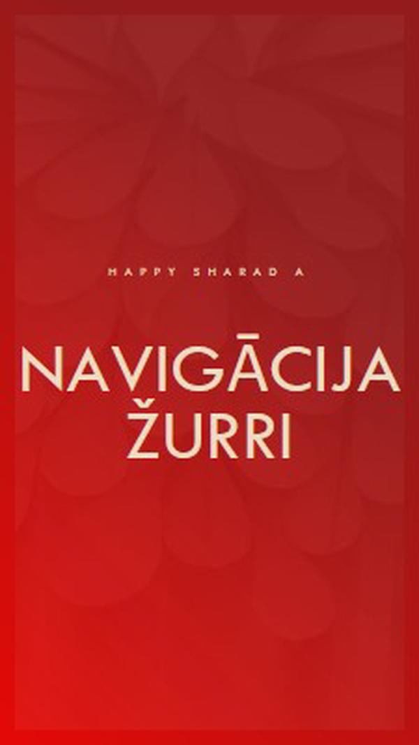 Happy Sharada Navaratri red modern-simple