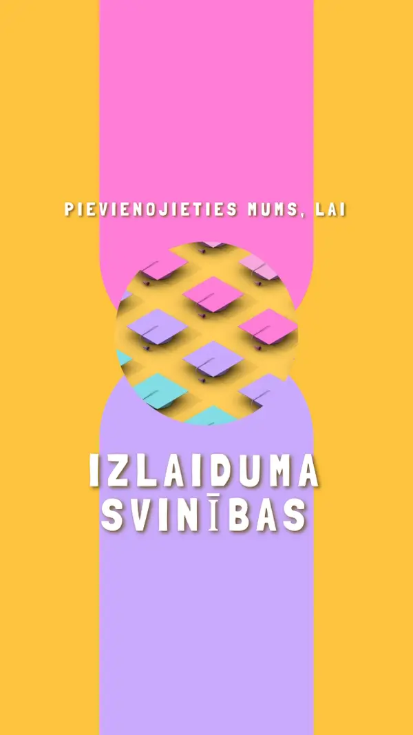 Pievienojieties izlaiduma svinībām yellow whimsical-color-block