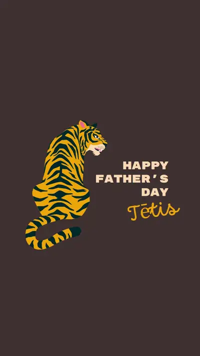 Happy Father's Day, Dad brown whimsical-color-block