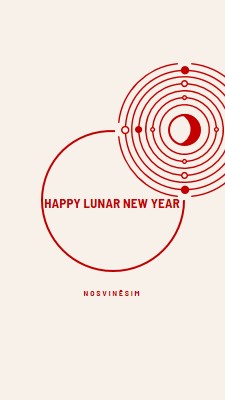 Nosvinēsim lunāro jaungadu white modern-simple