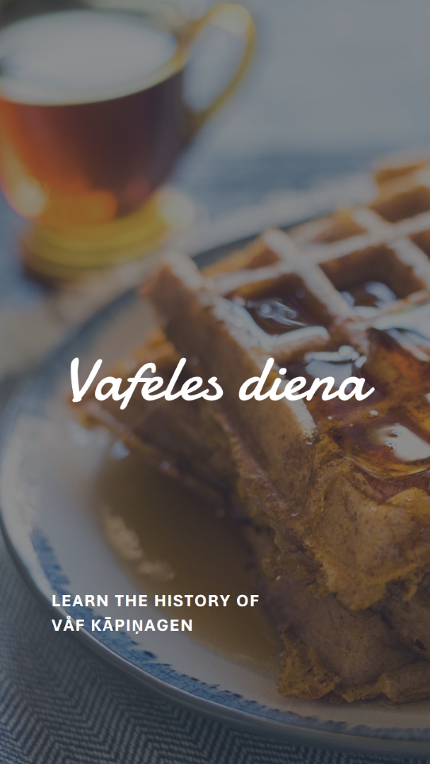 Vafeles diena blue modern-simple
