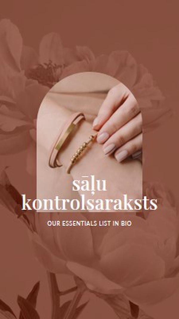 sāļu kontrolsaraksts pink organic-boho