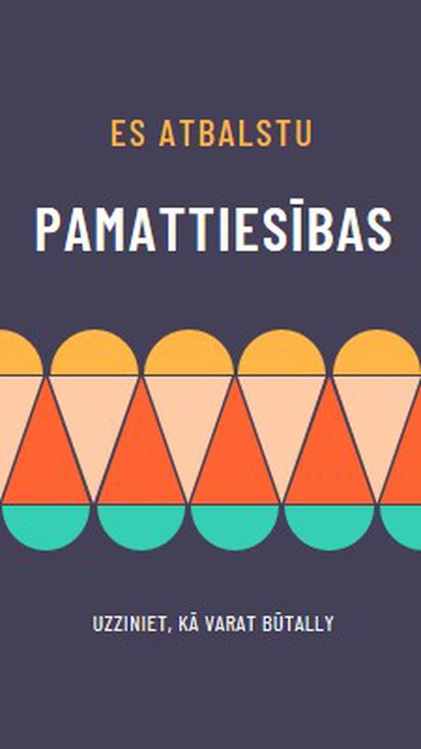 Atbalsta pamatiedzīvotājiem tiesības blue modern-color-block