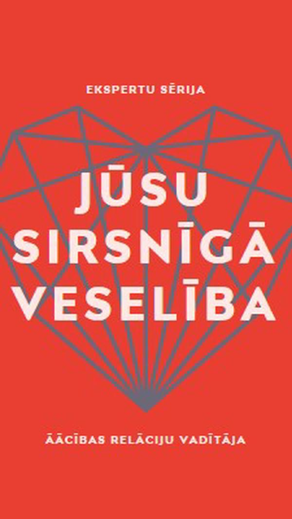 Jūsu sirsnīgā veselība red modern-bold