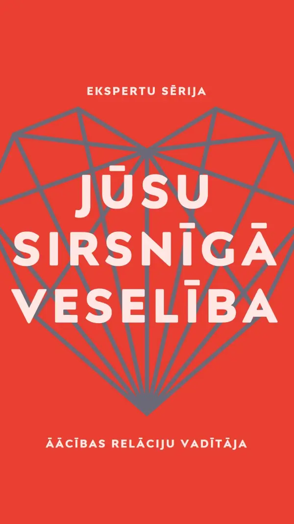 Jūsu sirsnīgā veselība red modern-bold