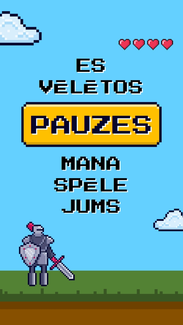 Es pauzētu spēli blue vibrant,whimsical,game,retro,playful,computer