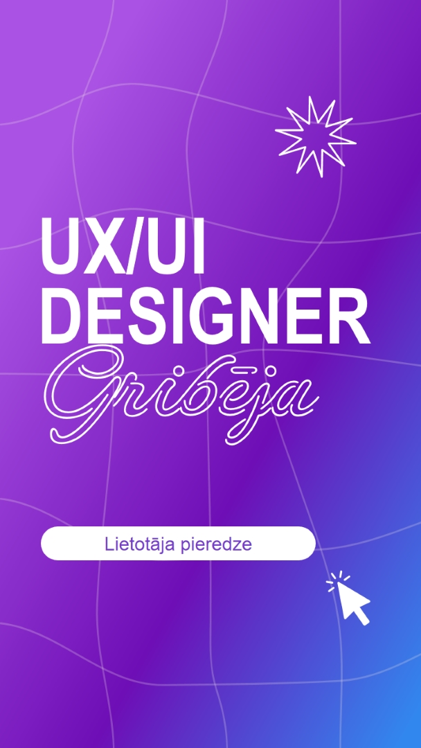 UI/UX noformētāja vēlējies purple bold,playful,digital,grid,neon,gradient
