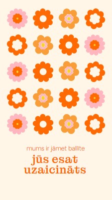 Mums ir jāmet ballīte orange bold,fun,graphic