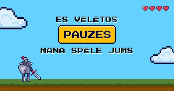 Es pauzētu spēli blue vibrant,whimsical,game,retro,playful,computer