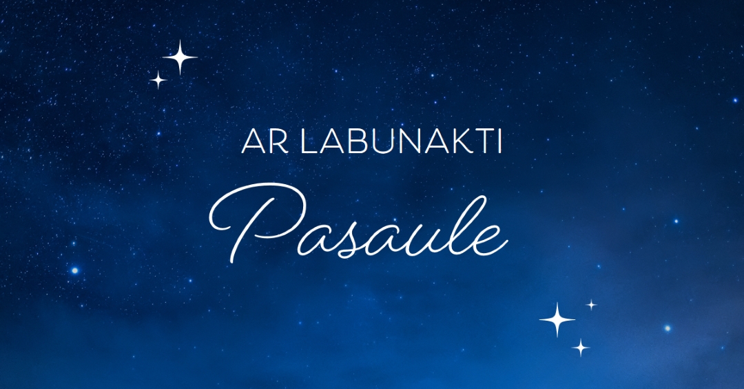 Laba nakts pasaule blue modern,simple,typographic,whimsical,motif,