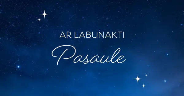 Laba nakts pasaule blue modern,simple,typographic,whimsical,motif,