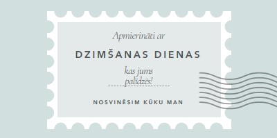 Brīnišķīga dzimšanas diena blue modern-simple