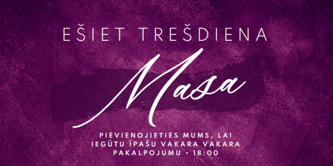 Ash Wednesday Mass purple modern-simple