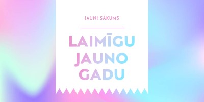 Jaunais gads, jauni sākums blue modern-bold