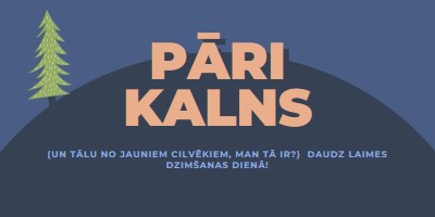 Pāri kalnam blue modern-bold