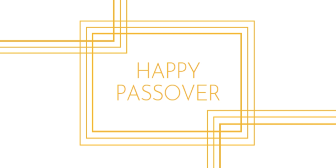 Happy Passover white modern-geometric-&-linear