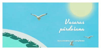 Vasaras pārdošanas paziņojums blue vintage-retro