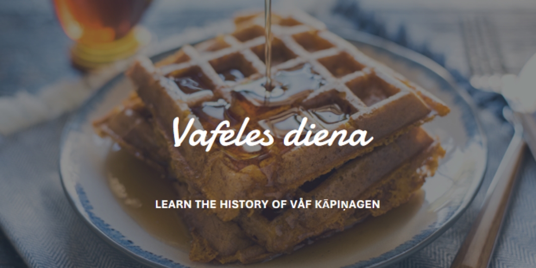 Vafeles diena blue modern-simple