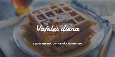 Vafeles diena blue modern-simple