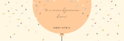 Dzimšanas dienas nosvinēsim yellow whimsical-line