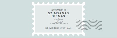 Brīnišķīga dzimšanas diena blue modern-simple