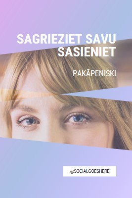 Izgrieziet savu sasienumu purple modern-bold