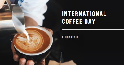 International Coffee Day brown modern-simple