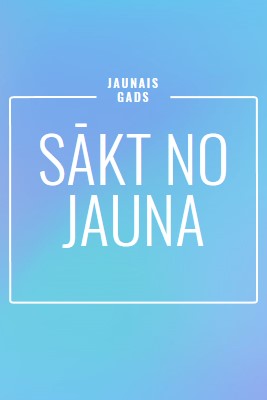 Jauna sākuma ekrāns blue modern-bold