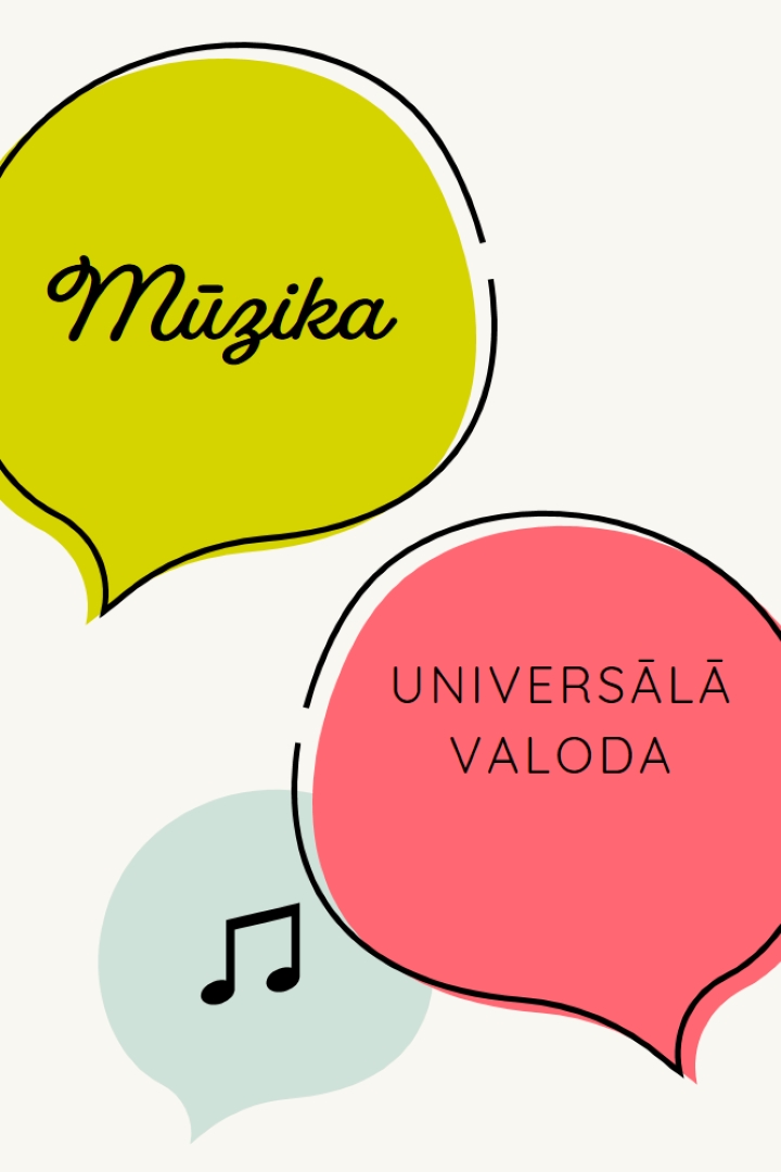 Mūzikas valoda white whimsical-line
