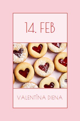Valentīna dienas treat pink modern-simple