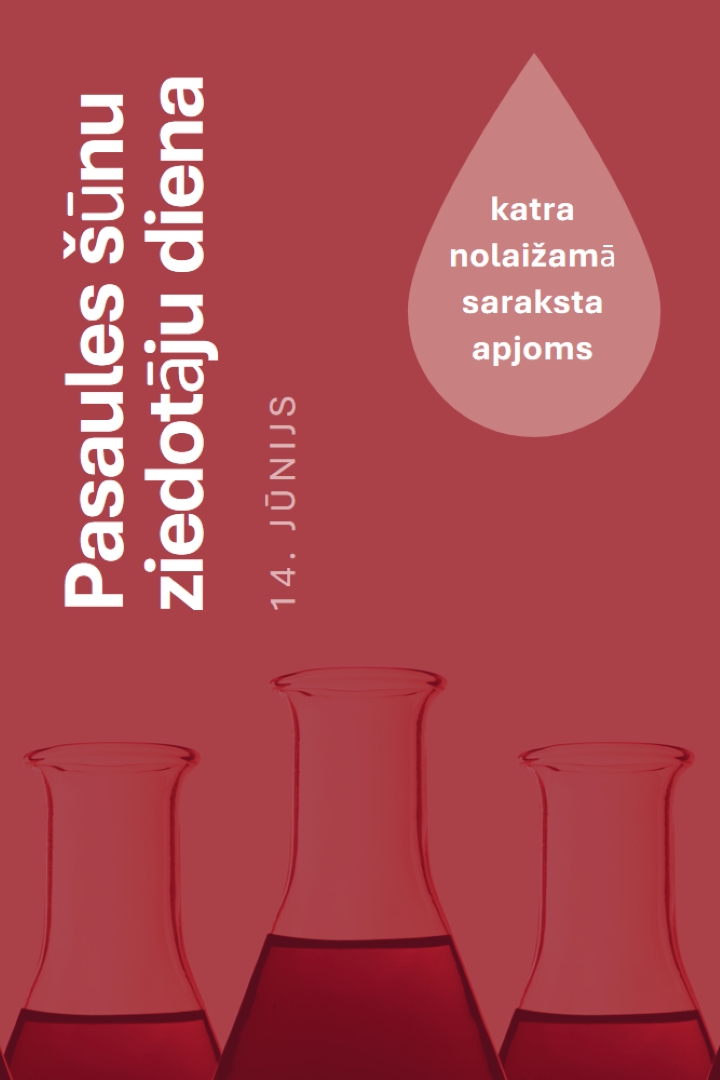 Pasaules šūnu ziedotāju diena red modern-bold