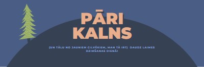 Pāri kalnam blue modern-bold