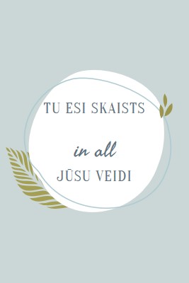 Skaists visos jūsu veidos blue organic-simple