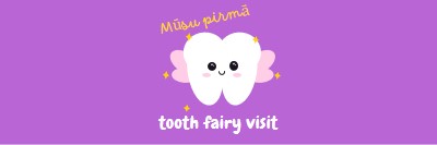 Apiet pirmos tooth fairy apmeklējiet purple whimsical-color-block