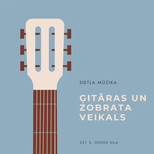 Jaunais gads, jauna ģitāra blue modern-simple