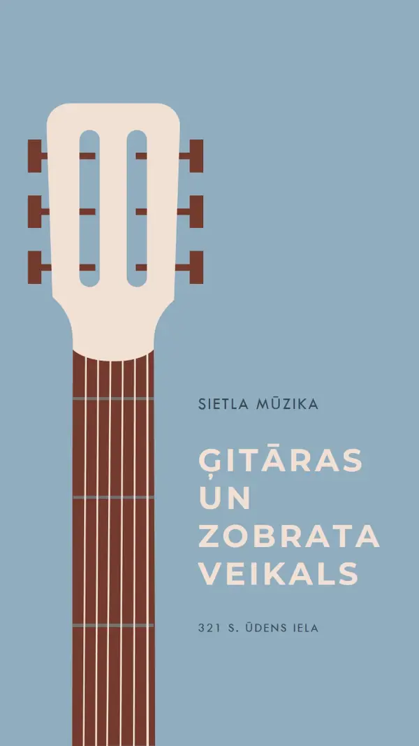 Jaunais gads, jauna ģitāra blue modern-simple