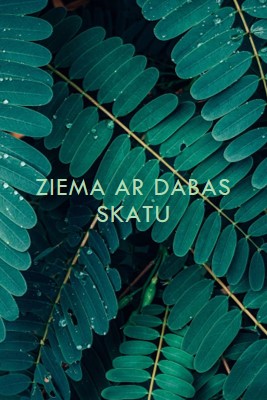 Ziema ar dabas skatu green modern-simple