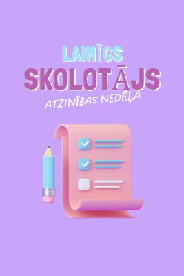 Skolotāja atzinības nedēļa purple whimsical-color-block