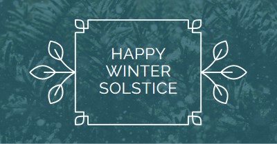 Winter Solstice green modern-simple