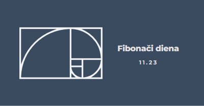 Fibonači diena blue modern-simple