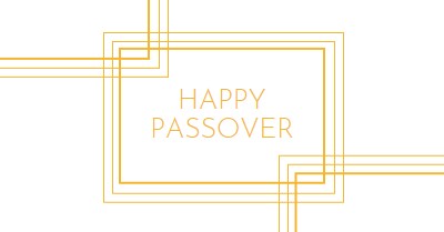 Happy Passover white modern-geometric-&-linear