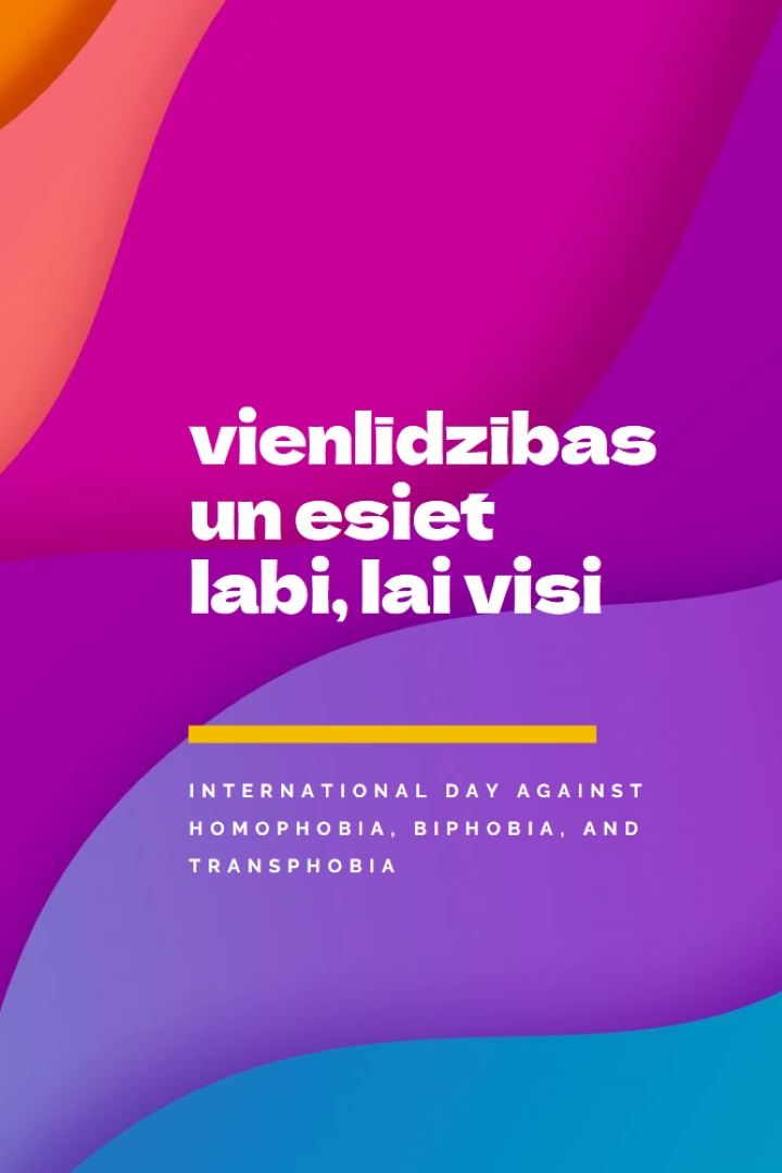 Honor International Day Against Homophobia purple modern-bold