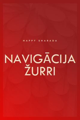 Happy Sharada Navaratri red modern-simple