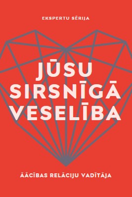 Jūsu sirsnīgā veselība red modern-bold