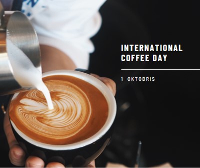 International Coffee Day brown modern-simple